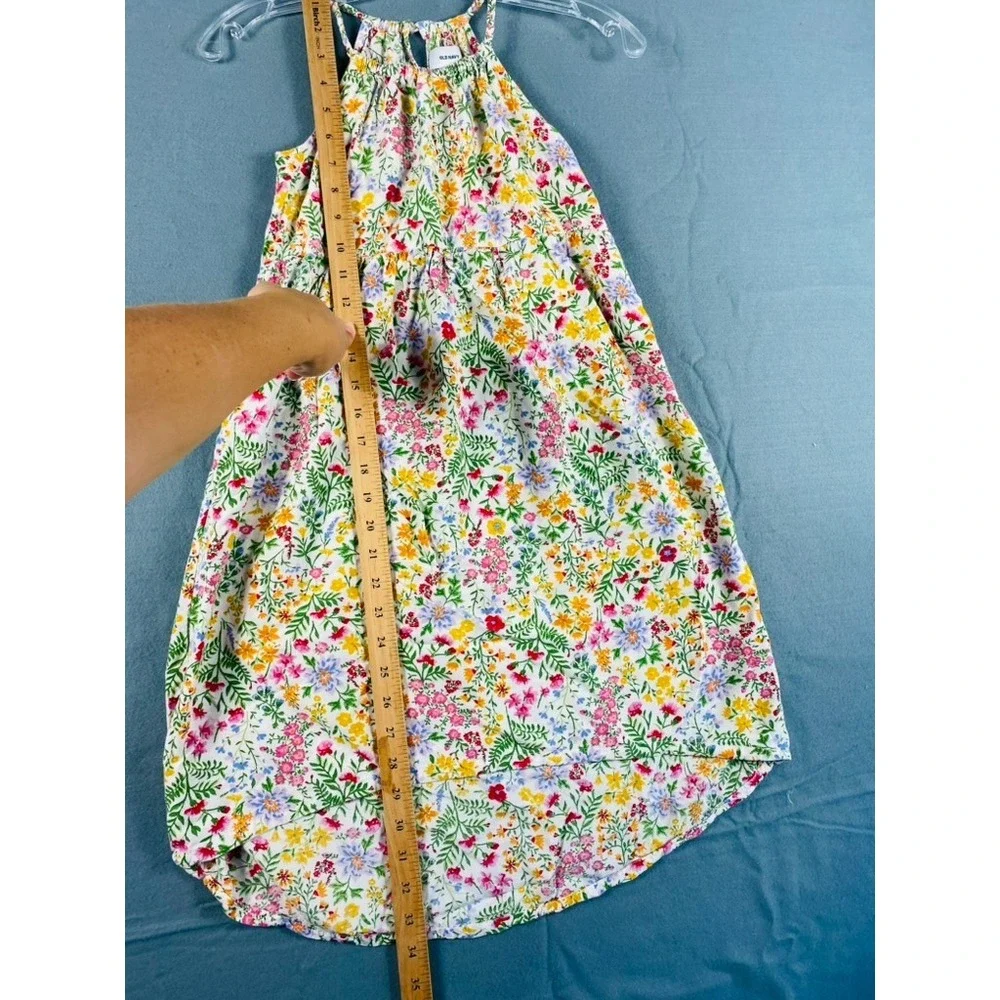 Old Navy Sun Dress Little Girl Sz 8Y Floral Summer Spring Lightweight Rayon